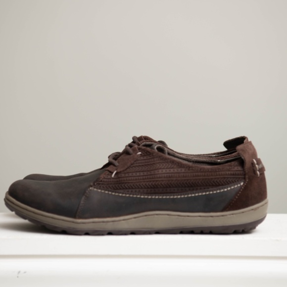 Merrell Ashland Tie Brown Leather Lace Up Low Top Flats Women’s 10 - Picture 3 of 7